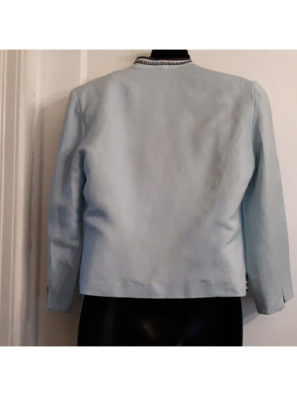 Positive attitude blue & brown top and jacket - Picture 3 of 8